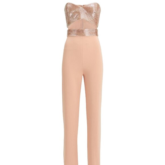 NEW Cushnie Cady Desert Rose Jumpsuit $2195 - Picture 1 of 14